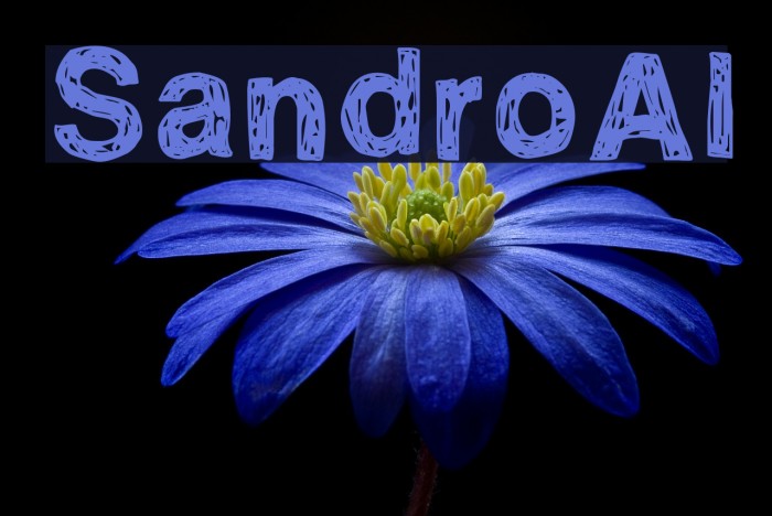 SandroAl Font examples