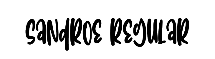 Sandroe Regular  Free Fonts Download