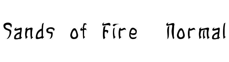 Sands of Fire Normal Font