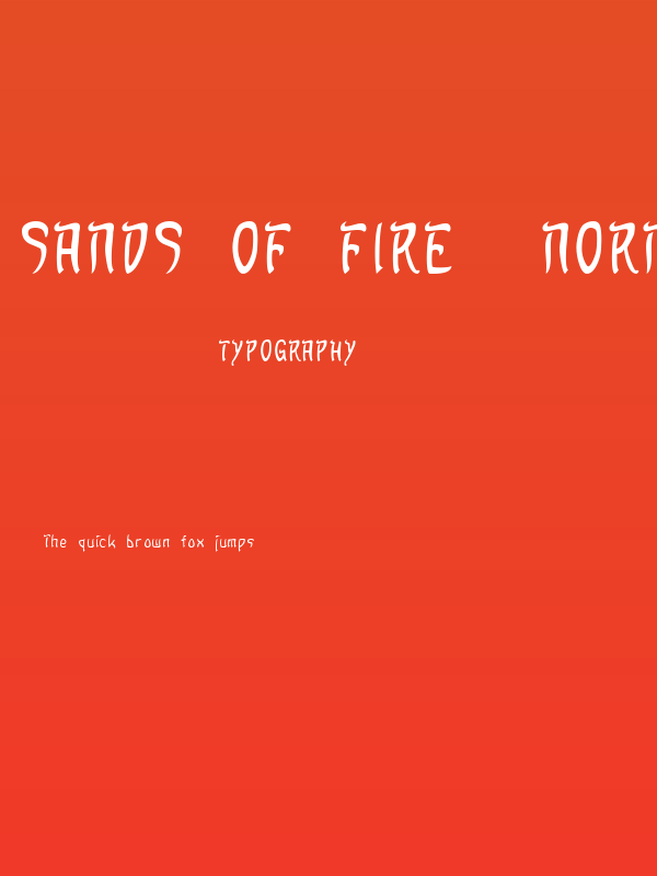 Sands of Fire  Normal Poster