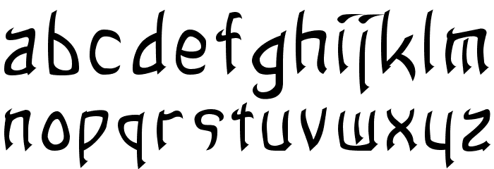 Sands of Fire Normal Font LOWERCASE