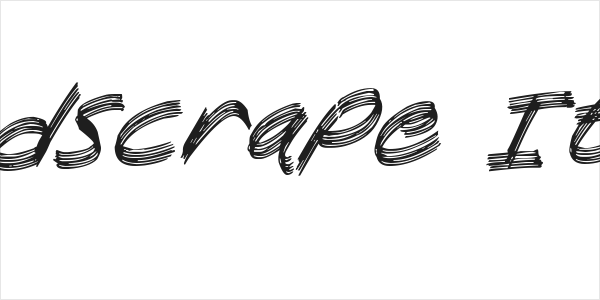 Sandscrape Italic Logo