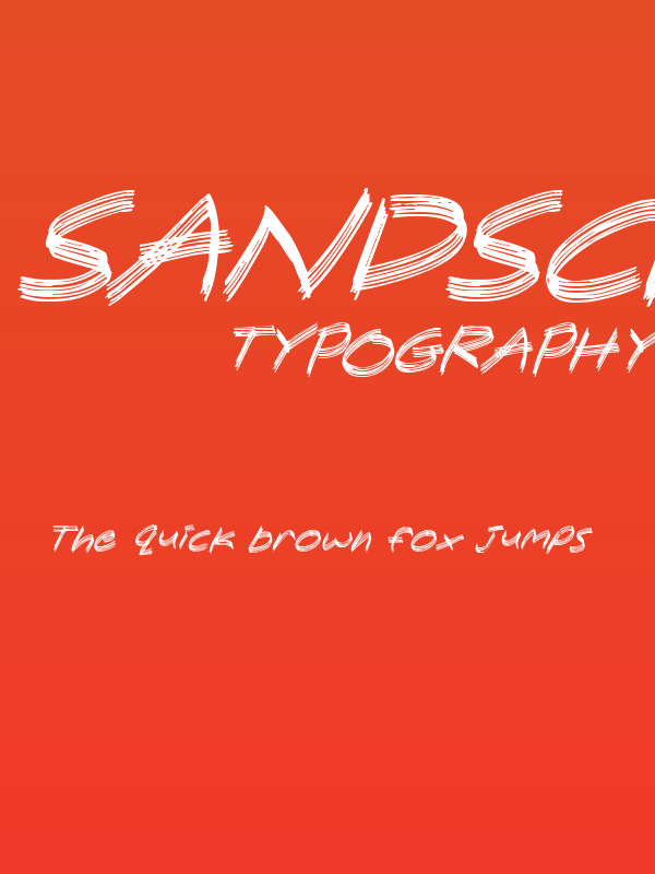 Sandscrape Italic Poster