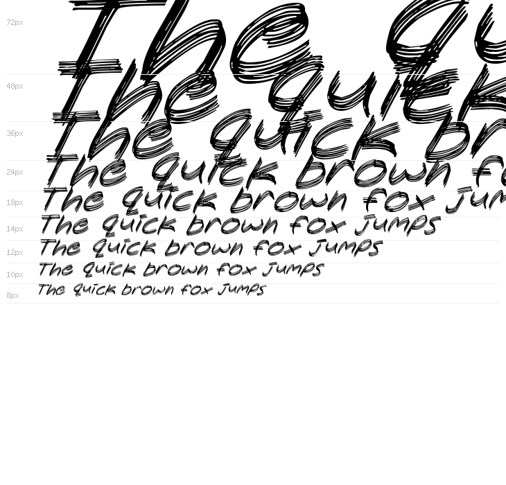 Sandscrape Italic Waterfall