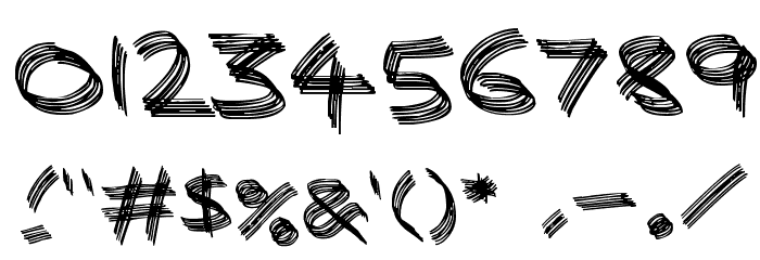 Sandscrape Font OTHER CHARS