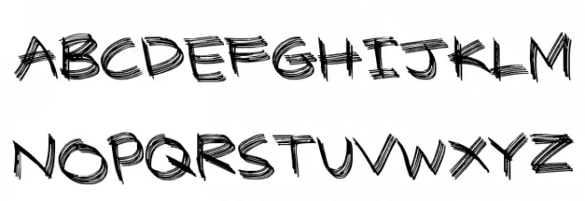 Sandscrape Шрифта ВЕРХНИЙ
