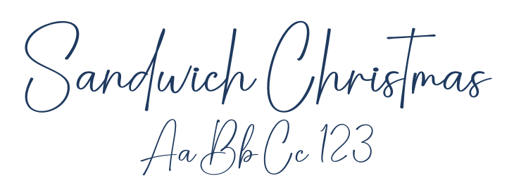Sandwich Christmas Font Preview