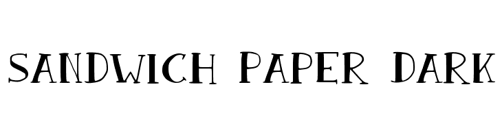 Sandwich Paper Dark  フリーフォントのダウンロード