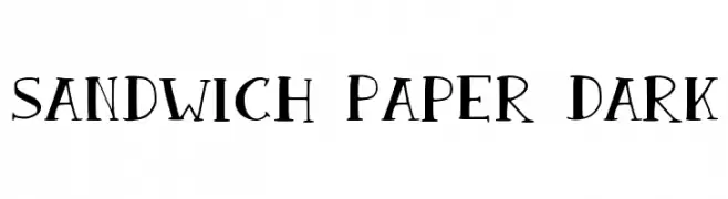 Sandwich Paper Dark  Frei Schriftart Herunterladen