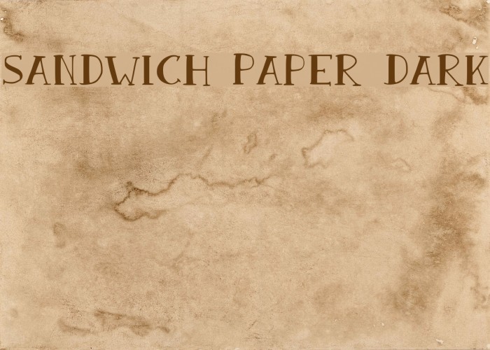 Sandwich Paper Dark Example 3