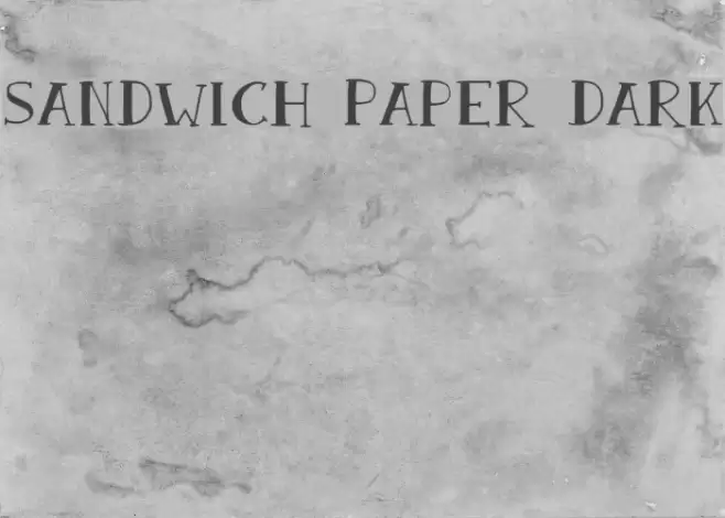 Sandwich Paper Dark Font examples