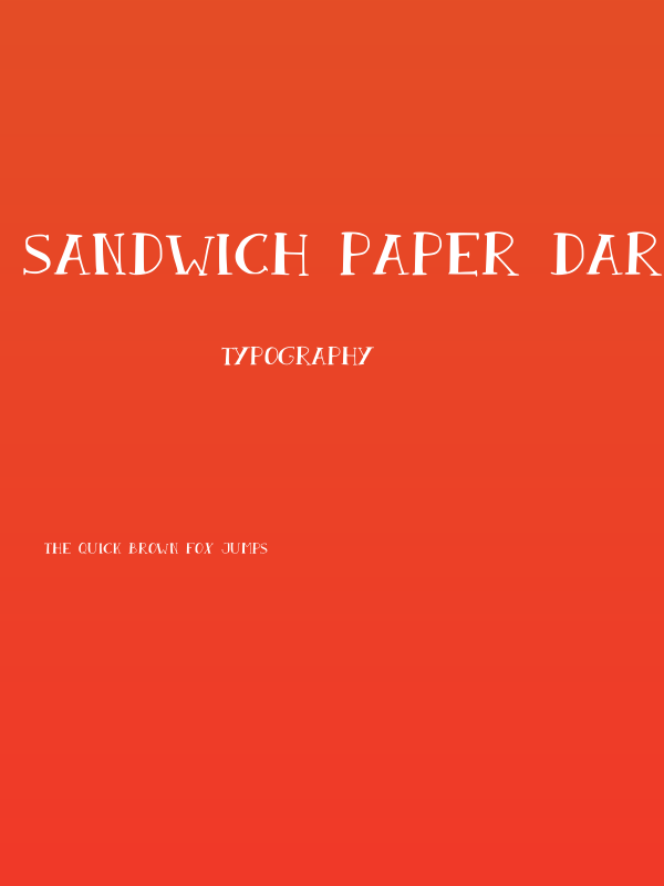 Sandwich Paper Dark Poster