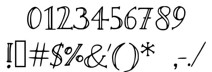 Sandwich Paper Light Font OTHER CHARS