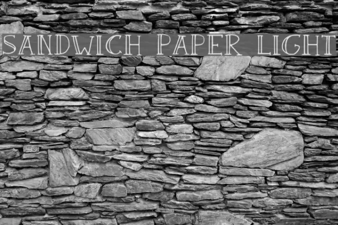 Sandwich Paper Light Font examples