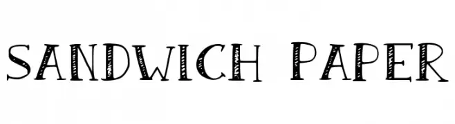 Sandwich Paper  Fuentes Gratis Descargar