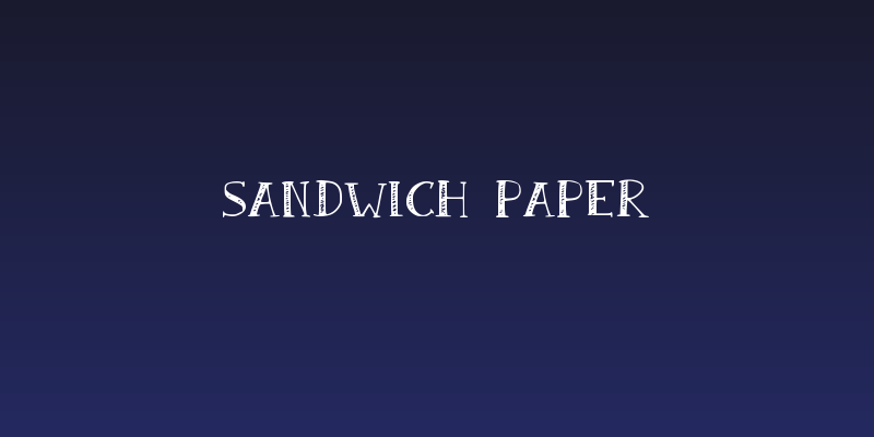 Sandwich Paper Social Header