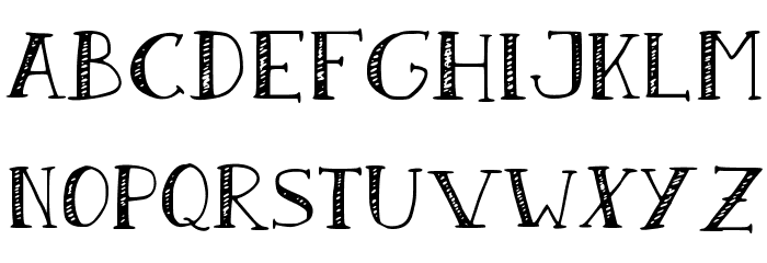 Sandwich Paper Font LOWERCASE