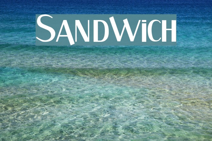 Sandwich Font examples