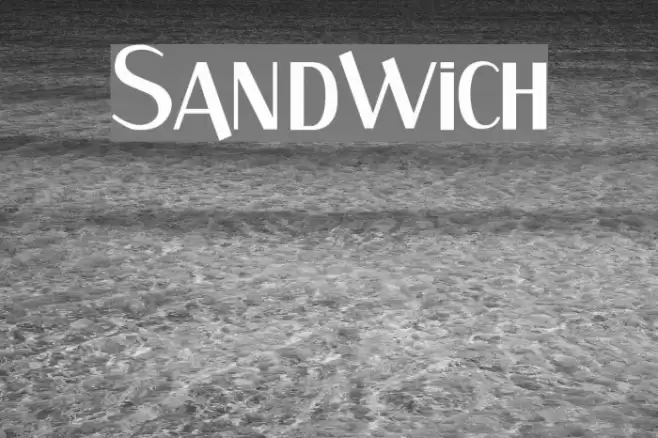 Sandwich Font examples