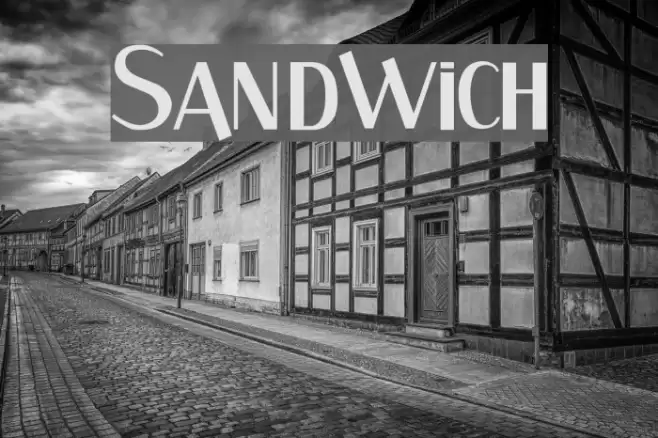 Sandwich Font examples