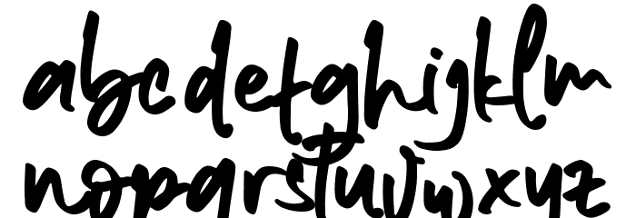 Sandy Antoniuss Font LOWERCASE