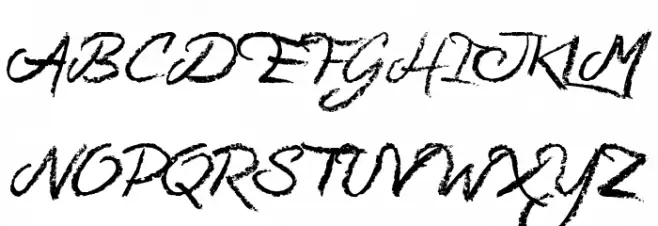 Sandy Bay Schriftart Groß