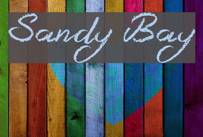 Sandy Bay Font examples