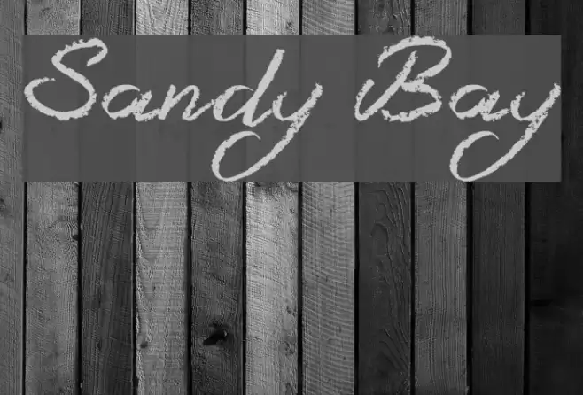 Sandy Bay Font examples