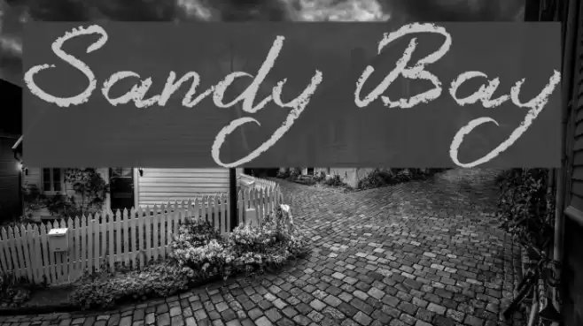 Sandy Bay Font examples