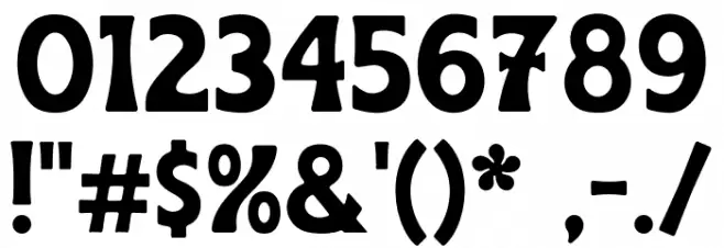 Sandy Bold Font OTHER CHARS