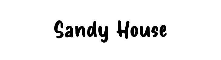 Sandy House  Descarca Fonturi Gratis