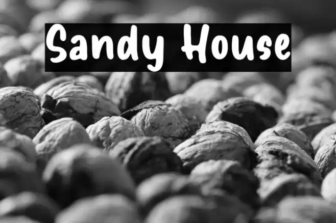 Sandy House Font examples