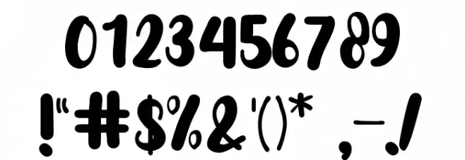 Sandy Kids Font OTHER CHARS