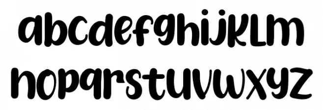 Sandy Kids फ़ॉन्ट लोअरकेस