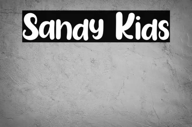 Sandy Kids Font examples