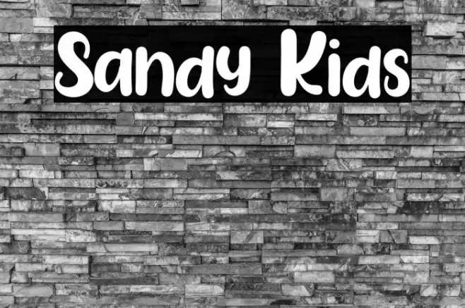 Sandy Kids Font examples