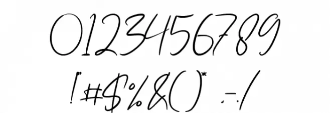 Sandy Lailyatir Font OTHER CHARS