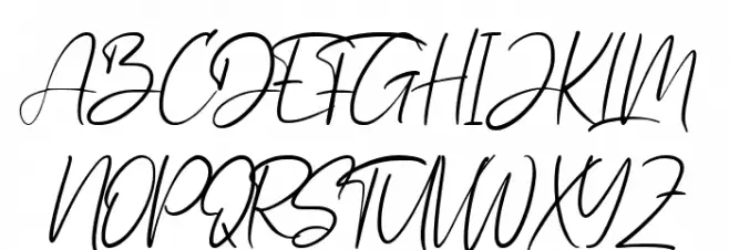 Sandy Lailyatir Font UPPERCASE