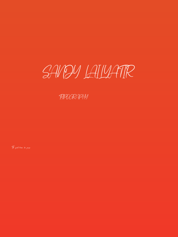 Sandy Lailyatir Poster
