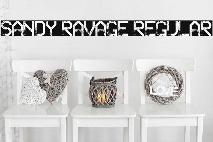 Sandy Ravage Regular Font examples