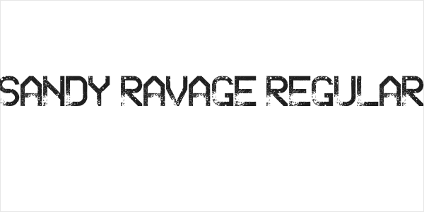 Sandy Ravage Regular Logo