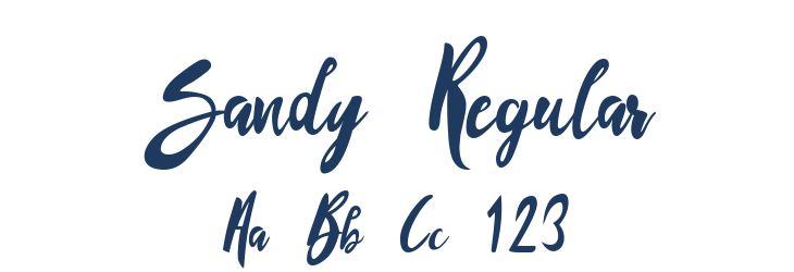 Sandy Regular Font Preview