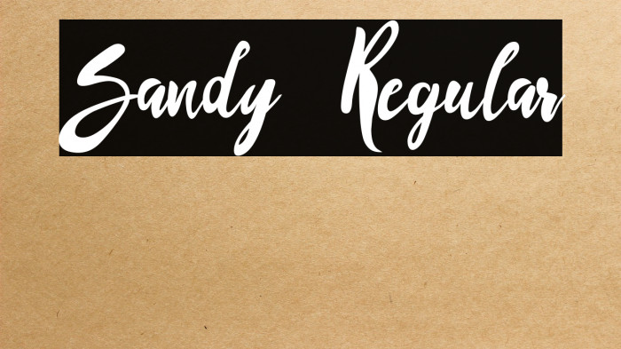 Sandy Regular Example 3