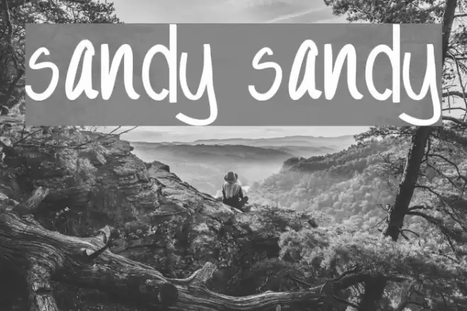 Sandy Sandy Font examples