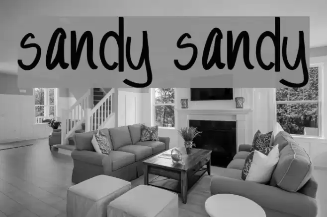 Sandy Sandy Font examples
