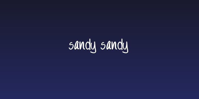 Sandy Sandy Social Header
