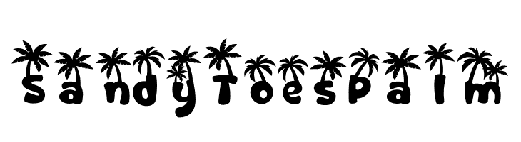 Sandy Toes Palm  フリーフォントのダウンロード