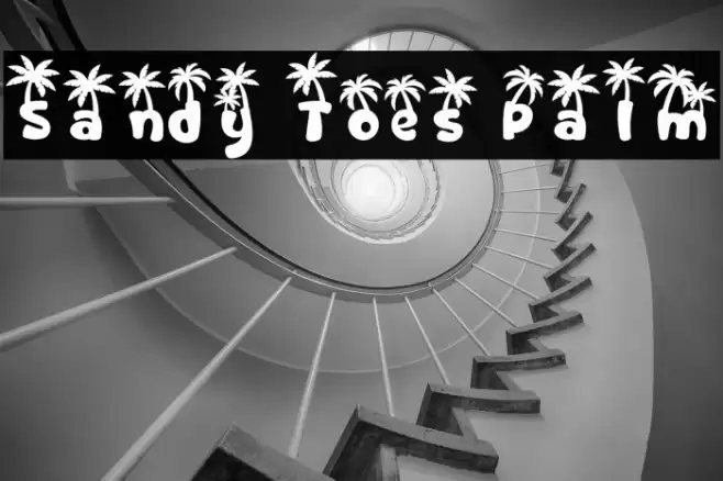 Sandy Toes Palm Caratteri examples