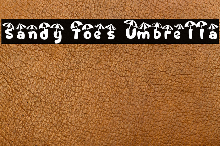 Sandy Toes Umbrella Example 3
