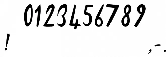 SandyLite-Regular Font OTHER CHARS